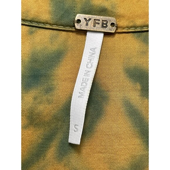 Young Fabulous Broke Tie-Dye Asymmetrical Ruched Maxi Dress  Small NWOT - Picture 4 of 6